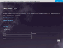 Tablet Screenshot of oneclickidea.com